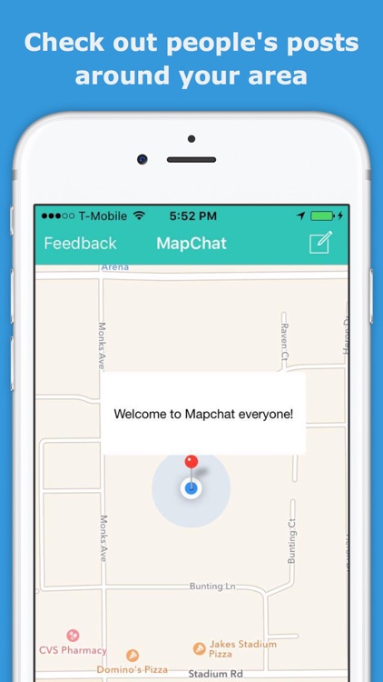 MapChat - Anonymous Posts On Map