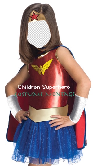 Children Superhero Costume Montage