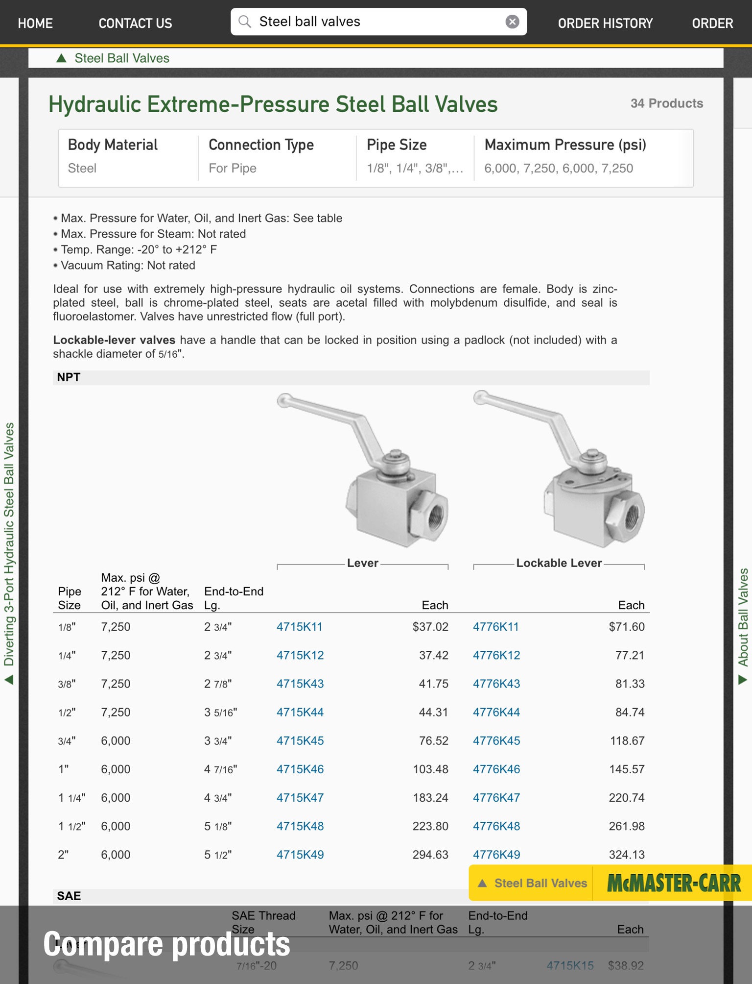 McMaster-Carr screenshot 3