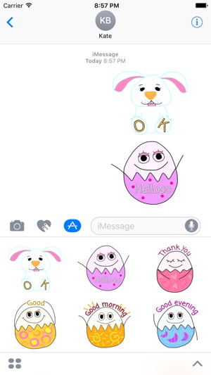 Happy Bunny Egg Stickers for Easter Day(圖2)-速報App