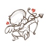 Cupid Valentine's Sticker