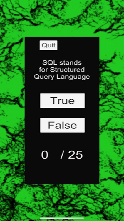 SQL Quiz - 25 Questions