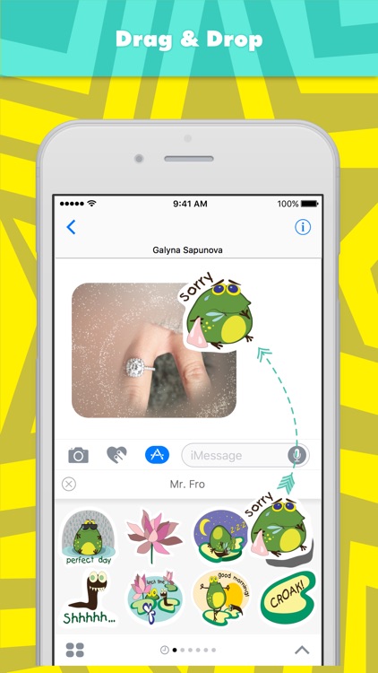 Mr. Fro stickers by Gala