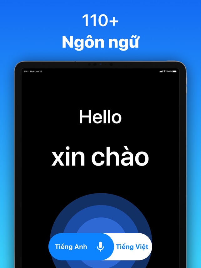 Dịch ngay - Translator: Dịch thuật Dịch ngay – không cần chờ đợi. Với Dịch thuật, bạn có thể dịch bất kỳ ngôn ngữ nào một cách nhanh chóng và chính xác. Không còn mất thời gian tra cứu từ điển đối nghĩa, hãy sử dụng Dịch thuật để tiết kiệm thời gian và năng lượng.