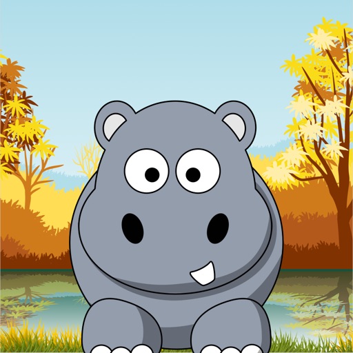 Memory match animals game kids