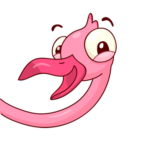 Funny Flamingo Stickers