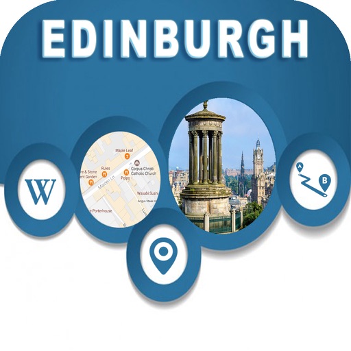 Edinburgh UK Offline City Maps Navigation icon
