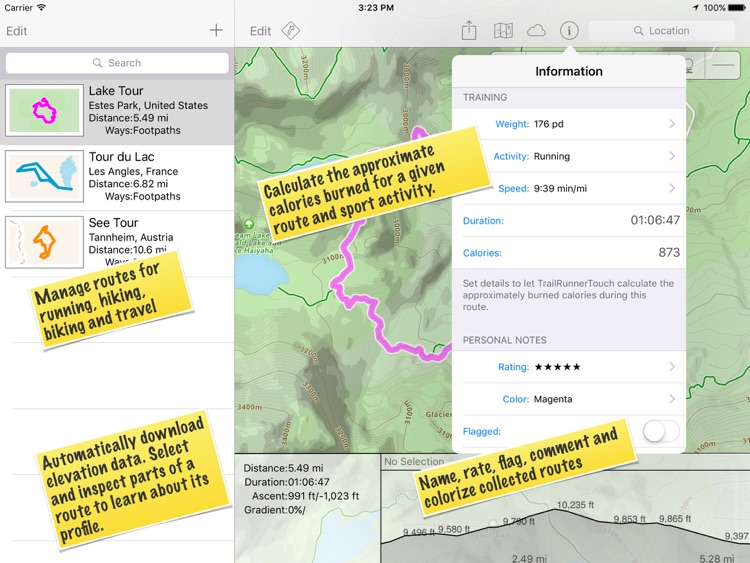 TrailRunner touch — GPS trails