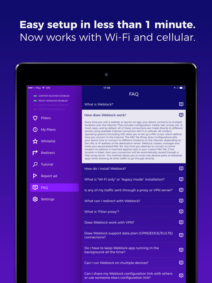 Weblock adblock  proxy