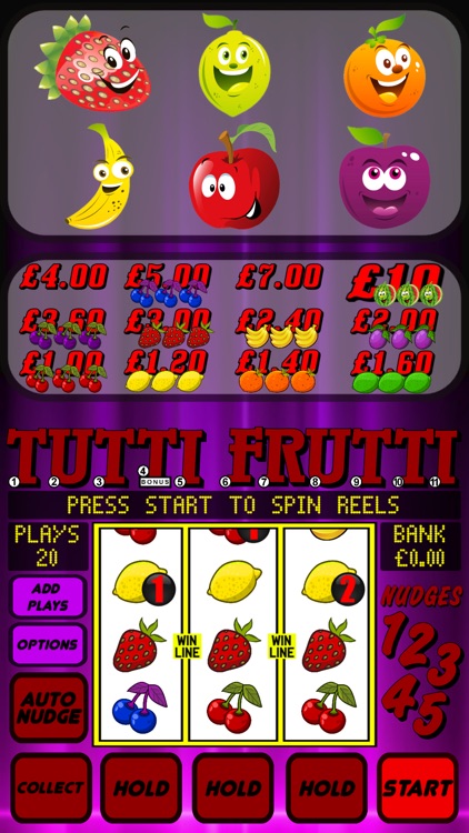 Tutti Frutti Slot Machines