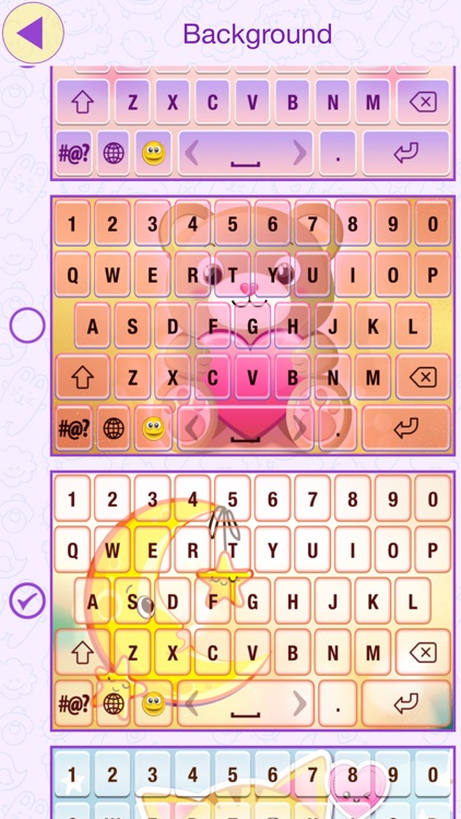 Cute Cartoon Color Keyboard Themes Emoji & Layout