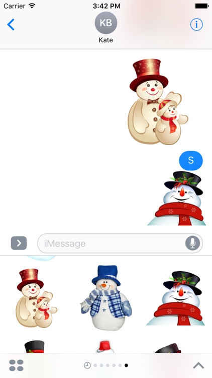 Snowman Stickers Pack iMessage Edition screenshot-4