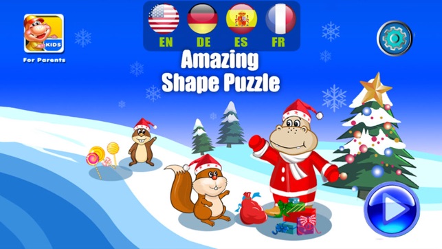 Christmas Shape Puzzle- Educational Preschool Apps(圖1)-速報App