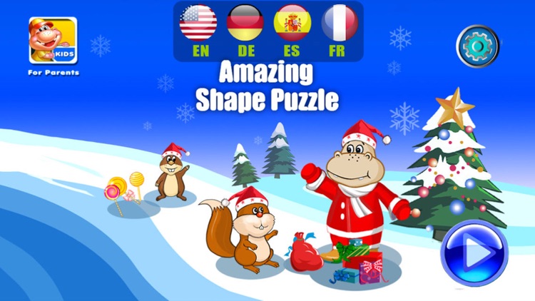 Christmas Shape Puzzle- Educational Preschool Apps