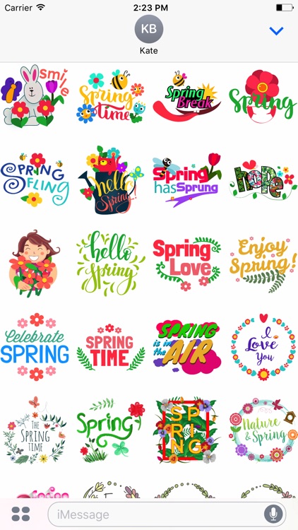 Spring Emoji Stickers for iMessage