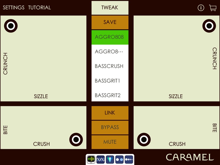 Caramel - Crunch and Crusher Effects Processor
