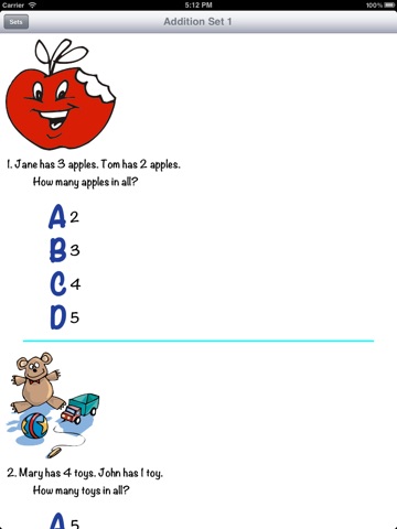 Word Problems Grades 1-2 screenshot 2