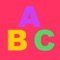 Icon Alphabets Flashcard for babies and preschool