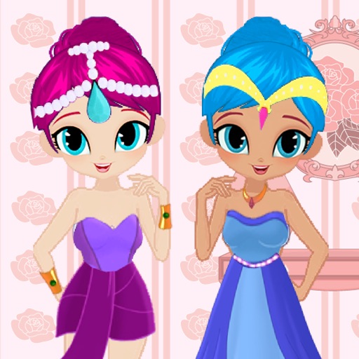 Dress Up the Princess for shimmer and shine Icon