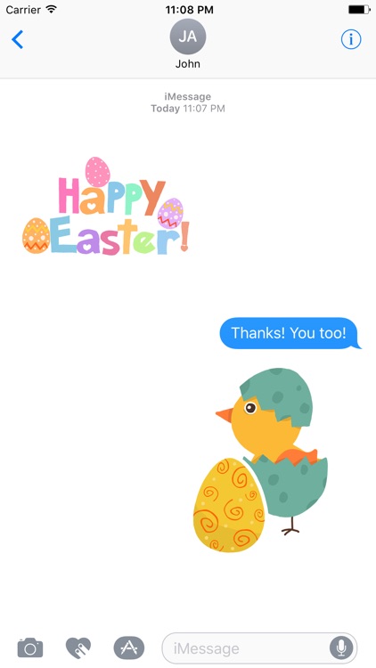 A Very Happy Easter - Cute Easter Stickers