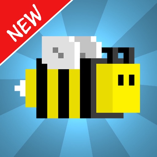 Blocky Bee Icon