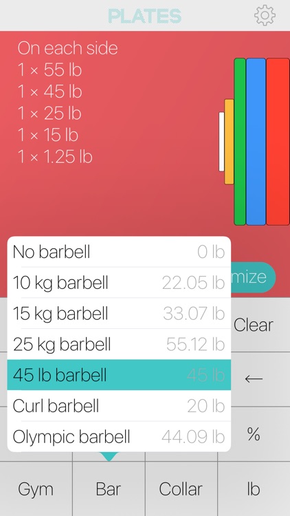 Plates Barbell Calculator