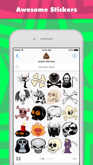 Joemoji: Skull stickers by Joemoji