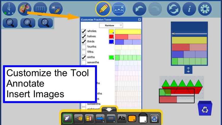 Fraction Strips by mathies screenshot-4