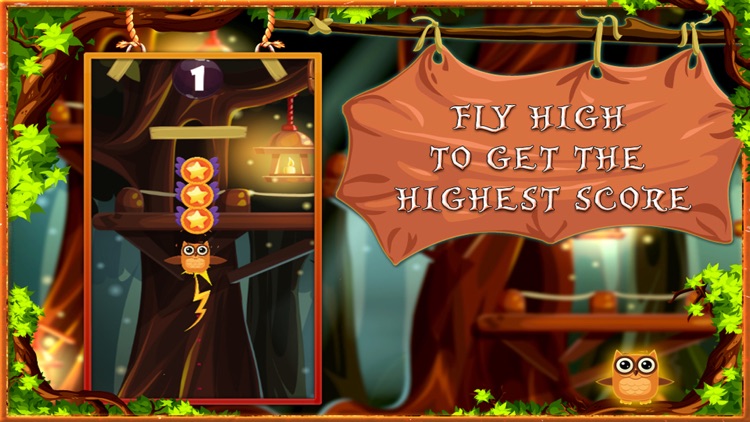 Owl Jump - Be brave and fly up to climb the tree