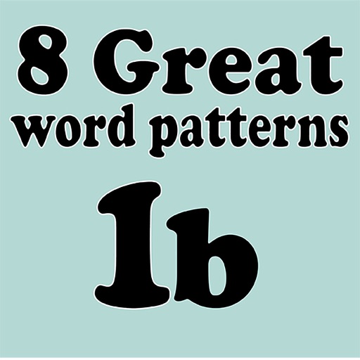 8 Great Word Patterns Level 1b iOS App