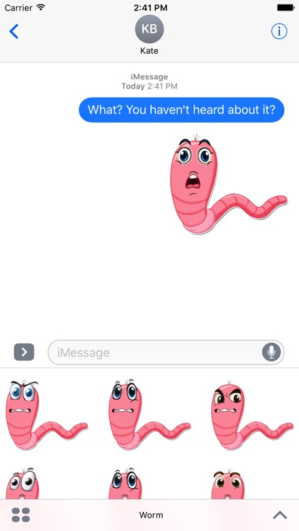 Worm Stickers Pack