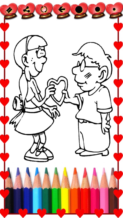 Valentine Coloring Book - Kids Love Coloring Book