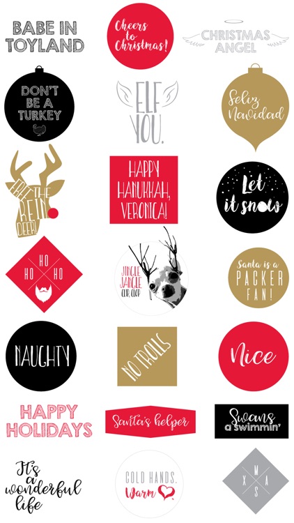 Vendi Holiday Stickers