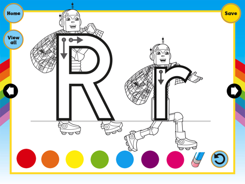 Letterland Rainbow Writing - Trace letter shapes - náhled