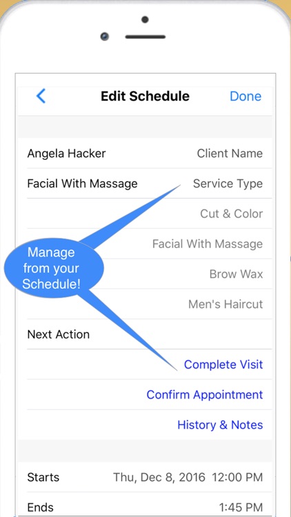 Skincare Pro Schedule Client & Business Management
