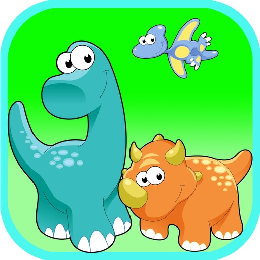 Coloring Book Dinosour Photo kids games Icon