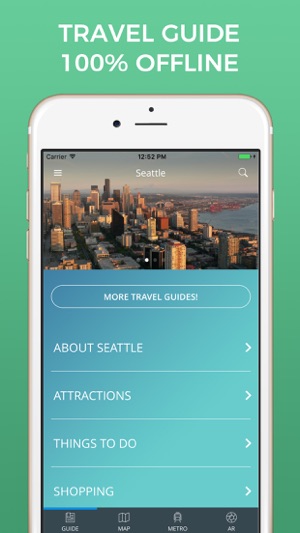 Seattle Travel Guide with Offline Street