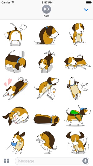 Beagle sticker.Dog Stickers for iMessage(圖2)-速報App