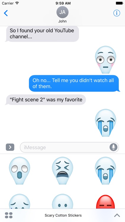 Scary Cotton Stickers