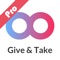 "Give & Take Pro is a paid version with all of app features activated