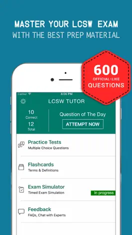 Game screenshot ASWB® LCSW Practice Exam Prep 2017 – Q&A Flashcard mod apk