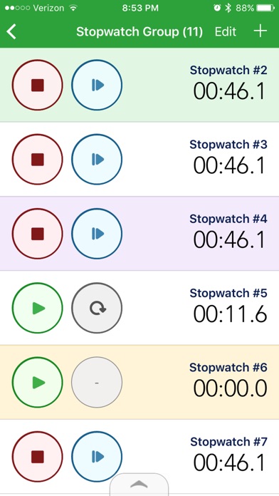 Stopwatch Groups screenshot 2