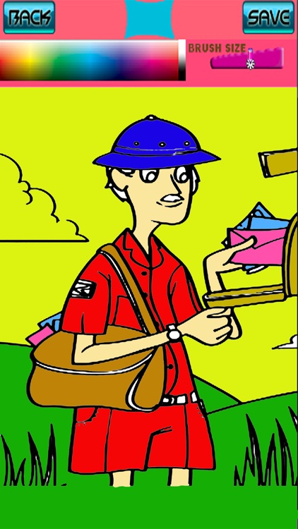 Kids Coloring Games Page Postman Version