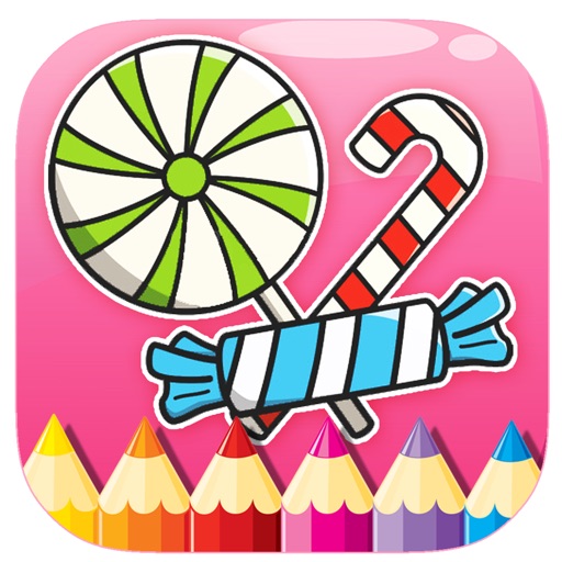 Free Candy Cookie Coloring Book Game Version Icon