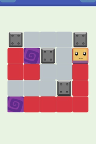 Smiley Square Block Swiping - brain train game screenshot 2