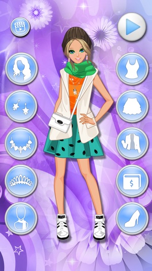 October Style Dress Up - Makeover game for girls(圖2)-速報App