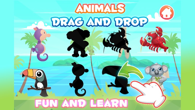 Animal Drag And Drop Puzzle