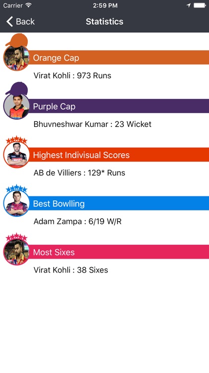 Live cricket score, Schedule for IPL 2017 screenshot-3