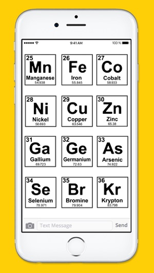 Periodic Table of Elements Black & White Stickers(圖5)-速報App