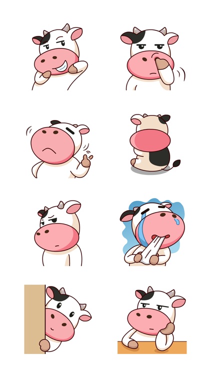 Momo Cow Sticker Pack screenshot-4